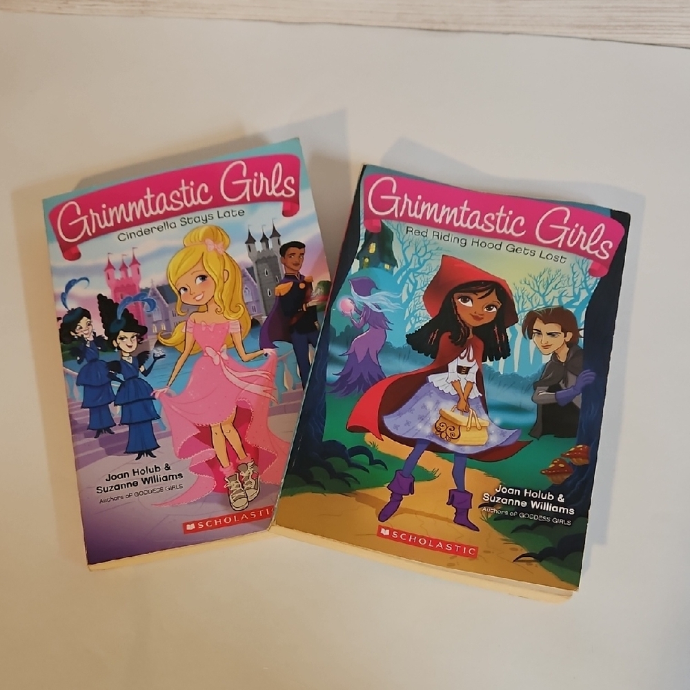 Scholastic Grimmtastic Girls Books - Pink and Red Covers